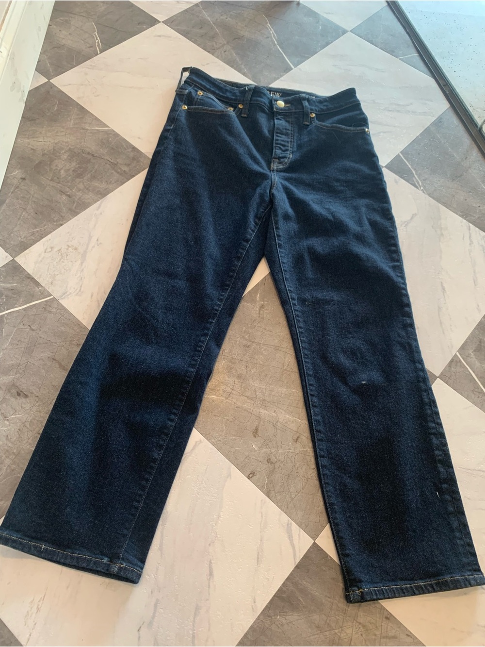 J. Crew Dark Indigo Straight-Leg Women's Jeans